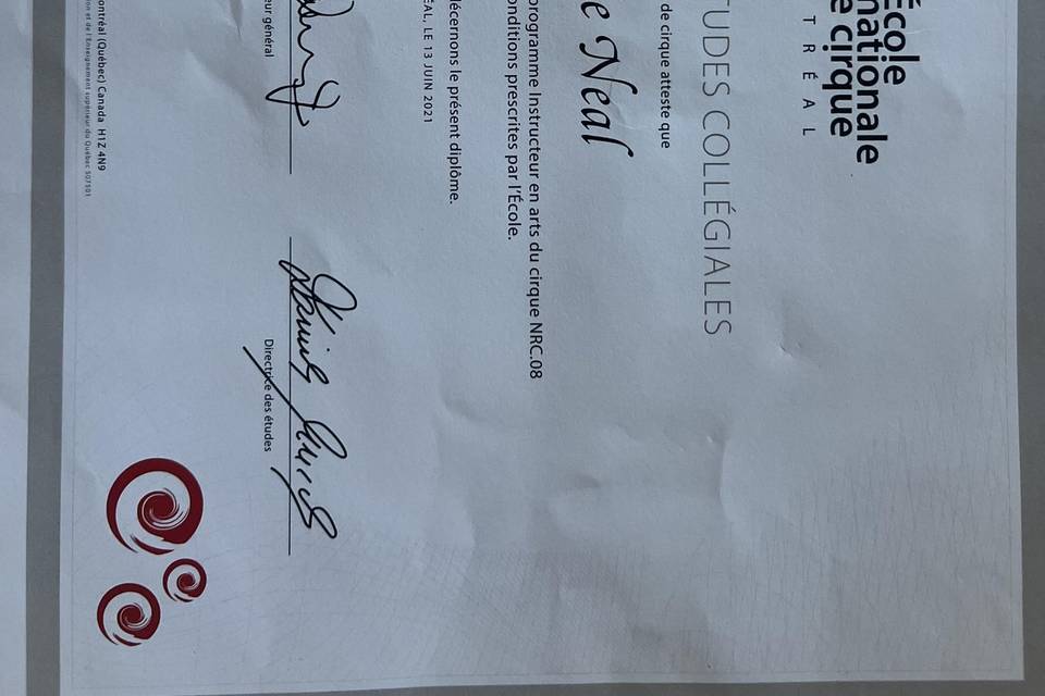 Certificate