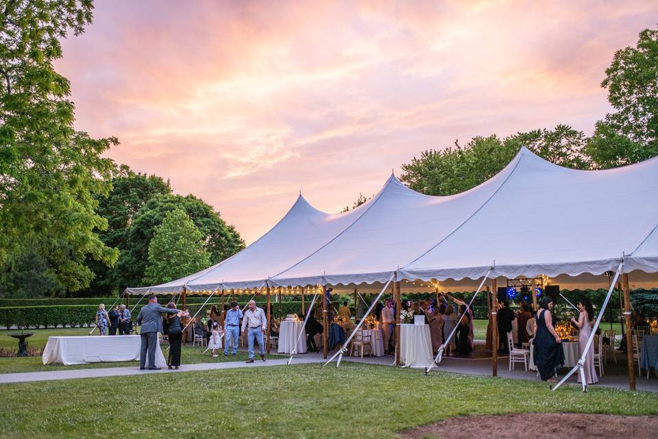 Tented Reception at Sunset
