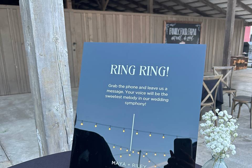 Audio Guestbook Sign