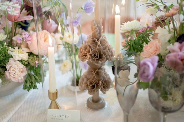 Floral close up on table
