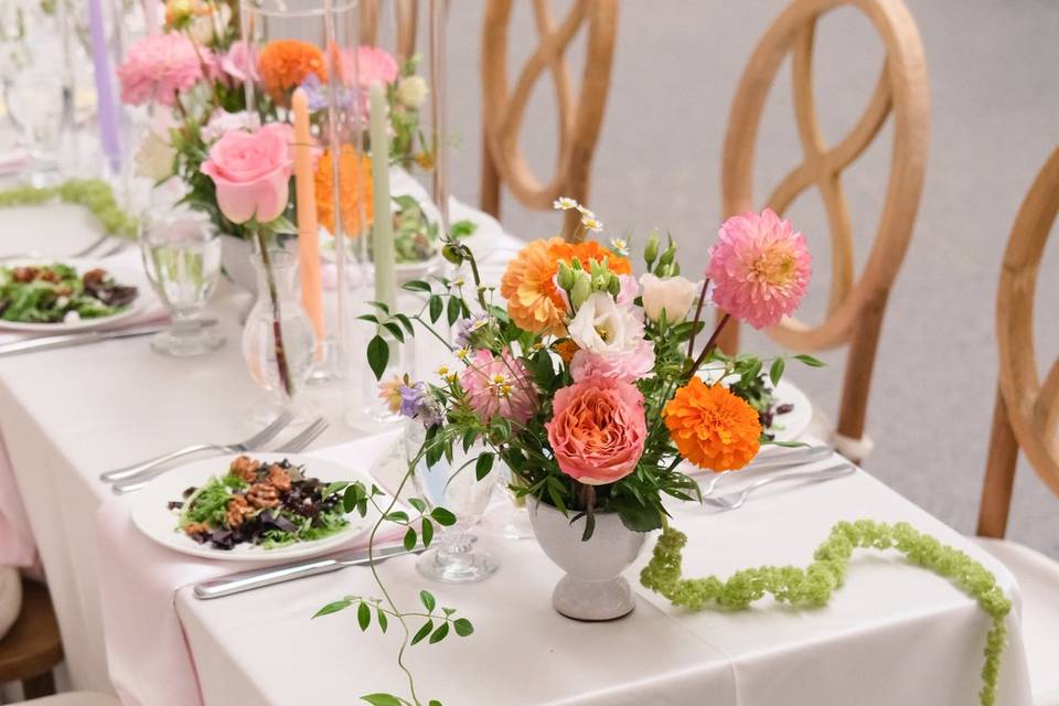 Lush Grounded Floral Arch