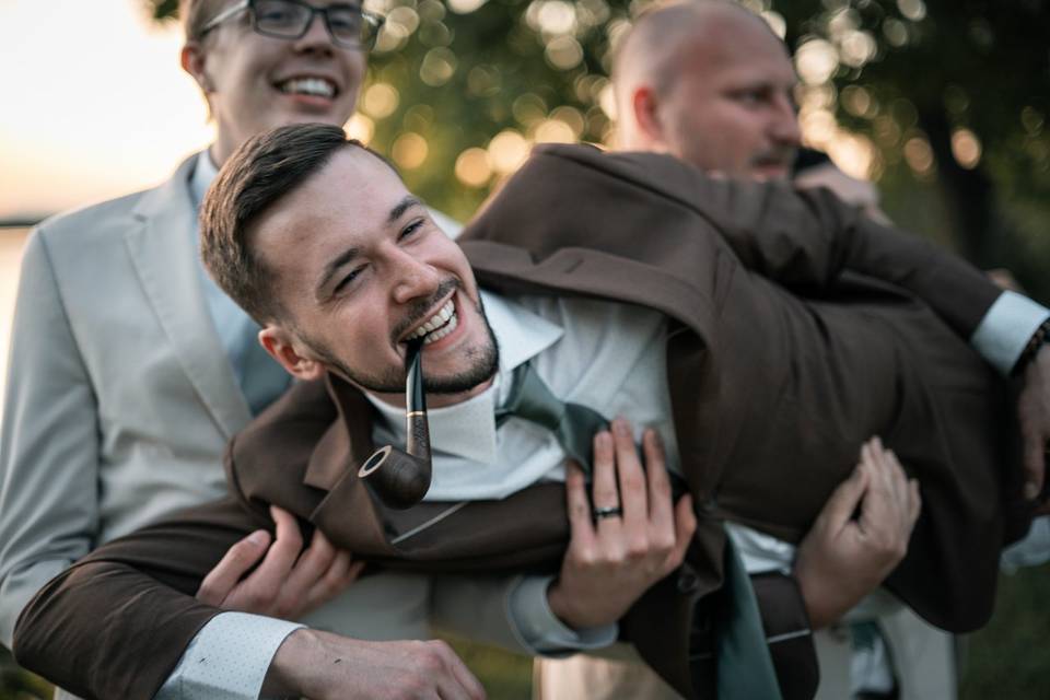 Groom with Groomsmen