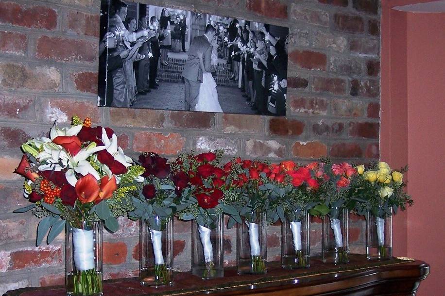 Multicolr Bridesmaids bouquets