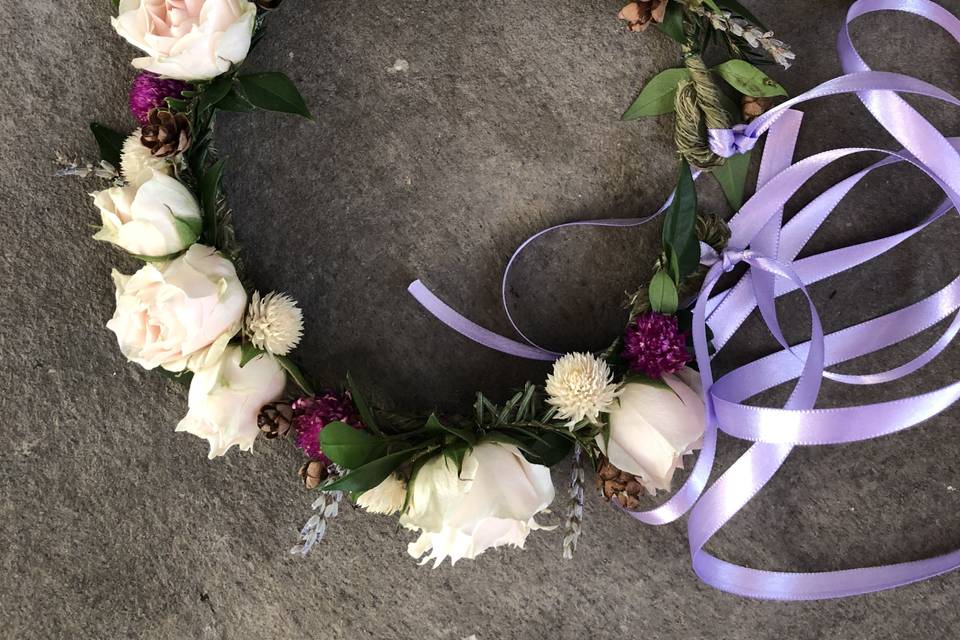 Flower girl crown