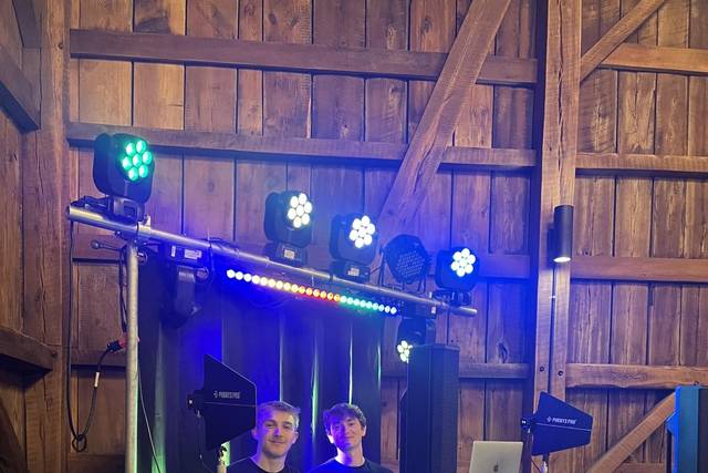 Wedding DJ & Lighting Setup