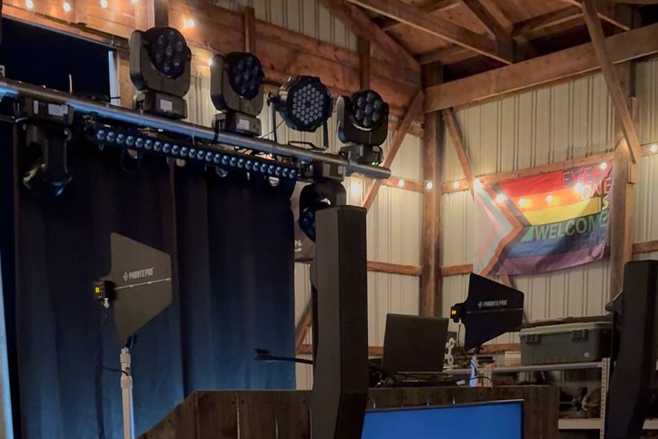 Custom DJ Booth Display