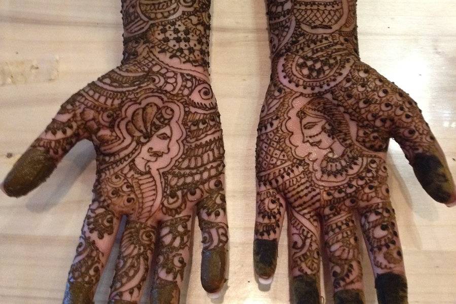 Bridal Henna Artist - Dipti Desai - Specializing in Bridal hair, make up, saree draping and Mehndi