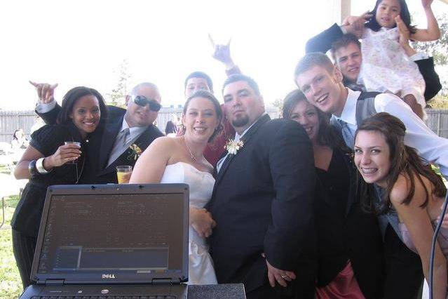 Wedding group photo