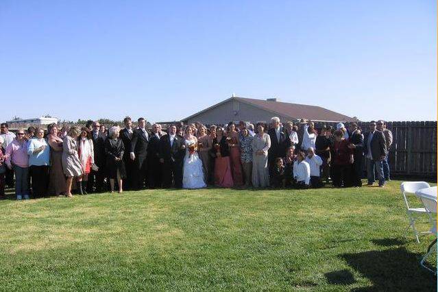 Wedding group photo