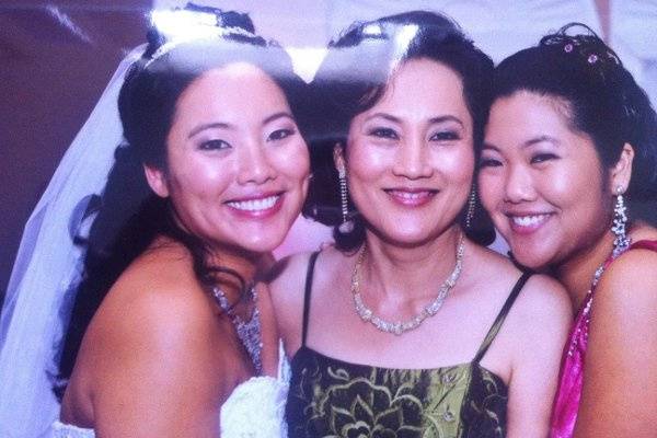 Bride, Mother and sister