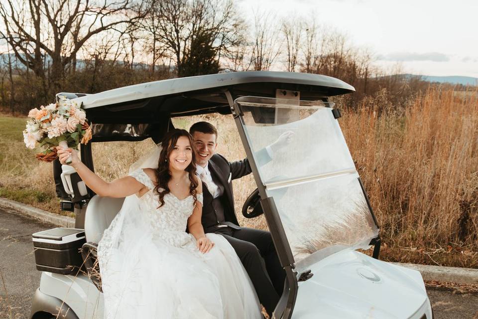 Golf cart ride