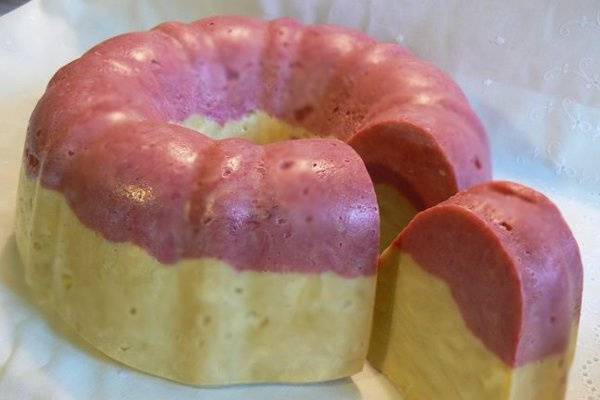 Black cherry soap bundt cake. Perfect for a shower favors!