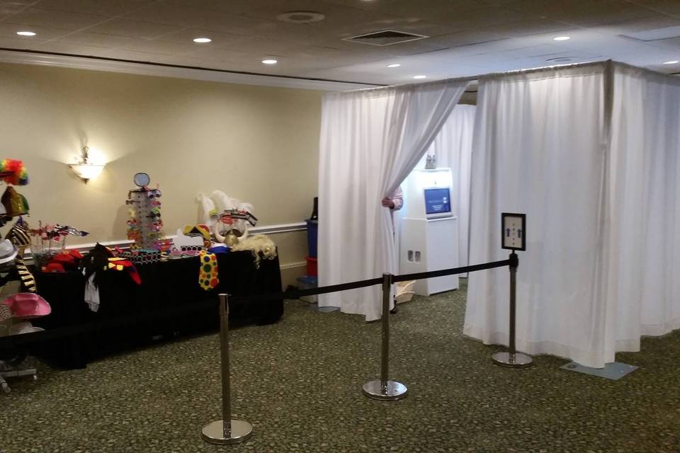 Large enclosed photo booth