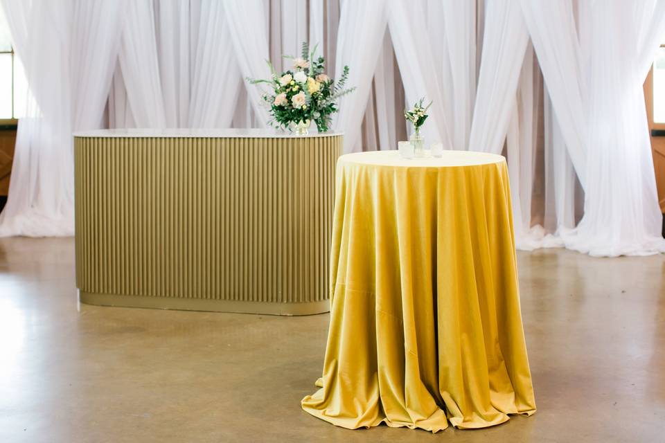 Acrylic ceremony seating