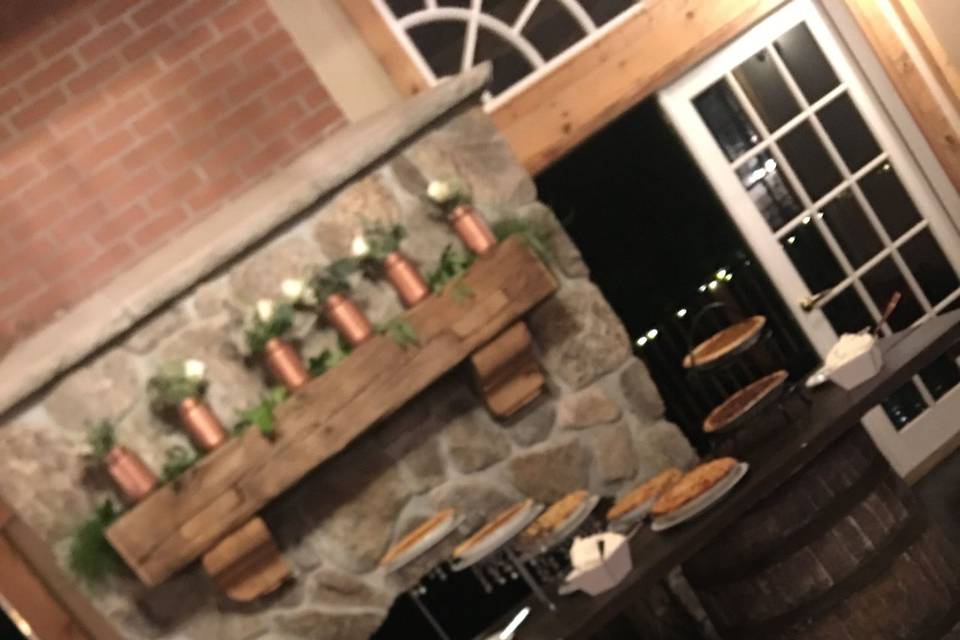 The wine barrels