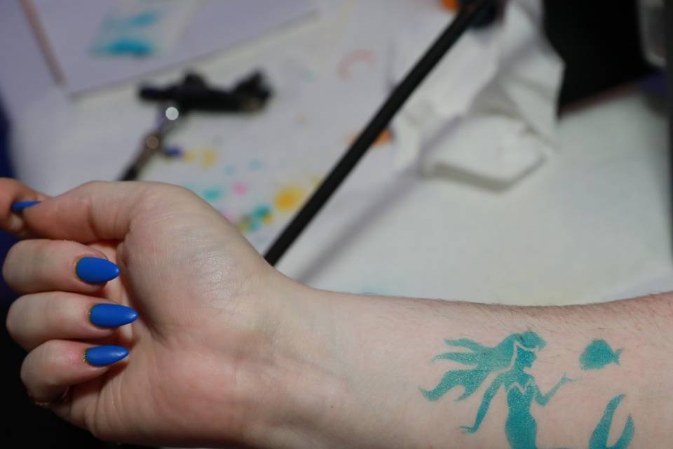 Air brush tattoos