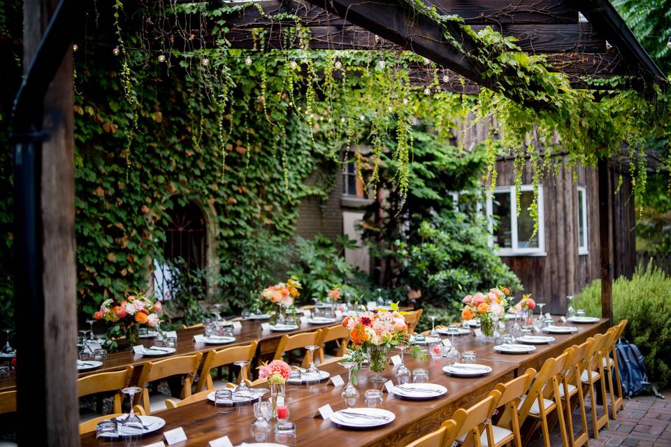 Long tables | By: Salt & Pine Photography