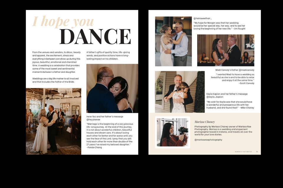 I hope you dance