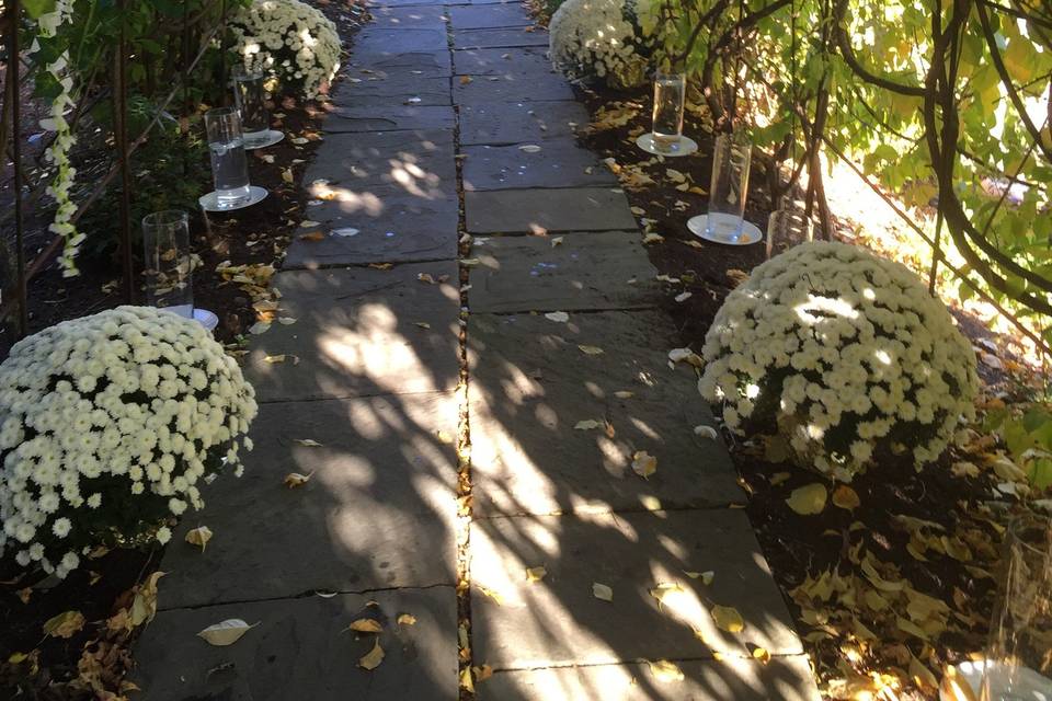 Flagstone Walk and Arbor