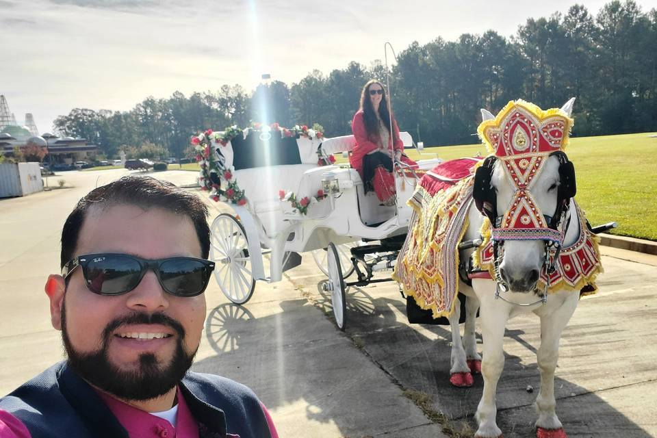 Wedding Baraat Groom Chariot