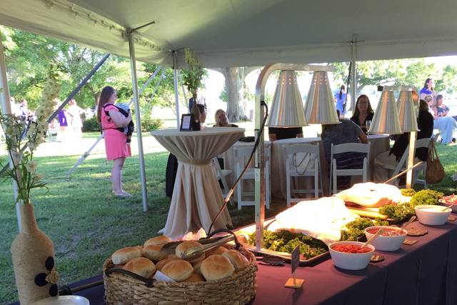 Buffet table
