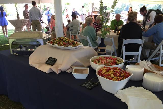 Buffet table