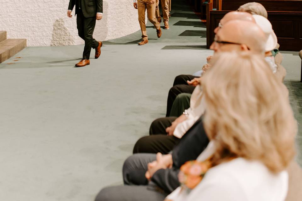 Groomsmen entrance