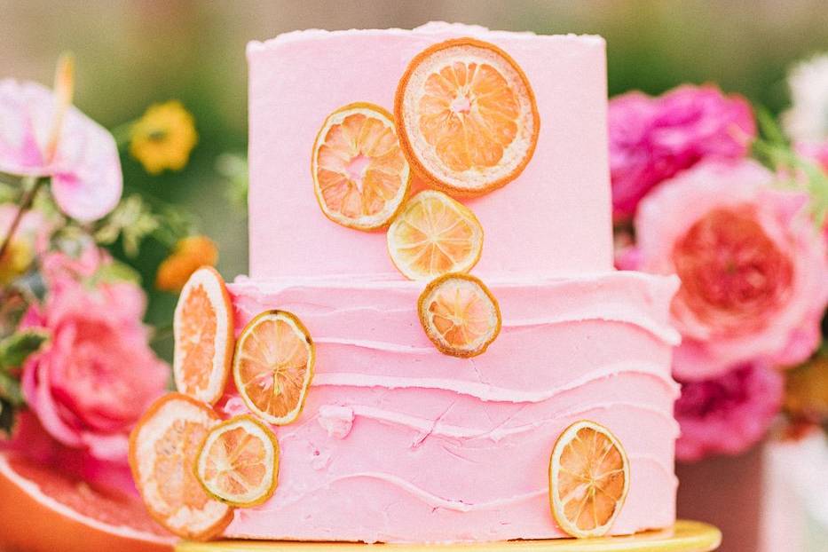 Pink Wedding Cake