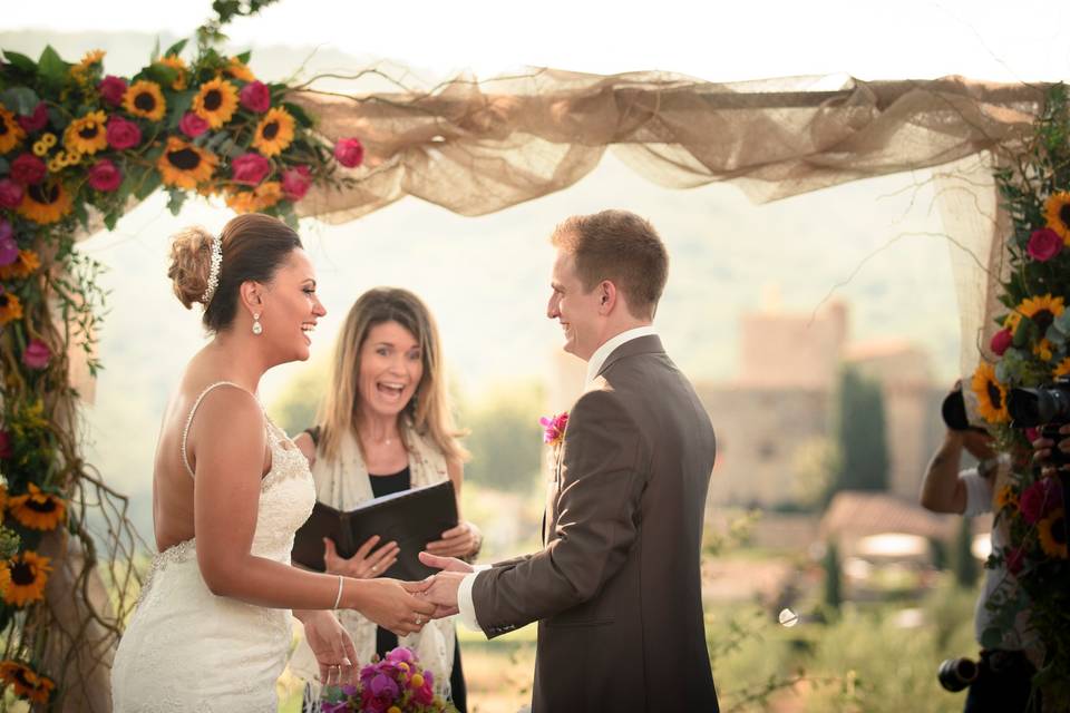 Brazilian wedding at Meleto