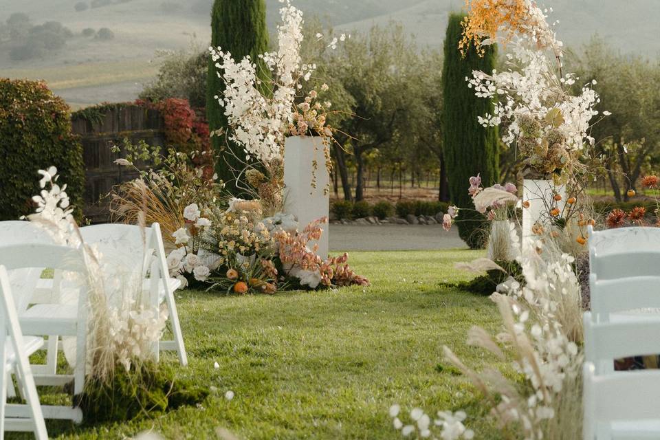 Floral Arch,Orange Moon Floral