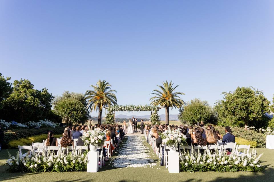 Carneros Resort ceremony