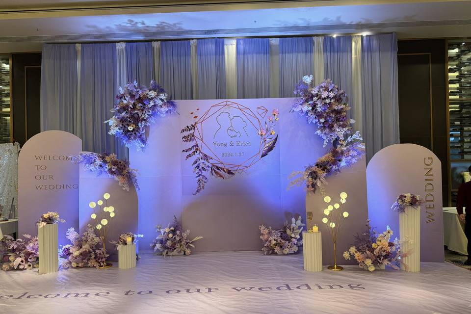 Backdrop and decor