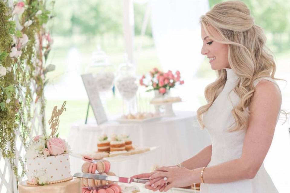 Loving everything about this bride! Styled in our Studio in Elle Zeitoune designs for her bridal shower.