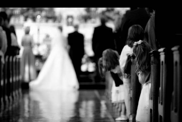 A peek at the bride