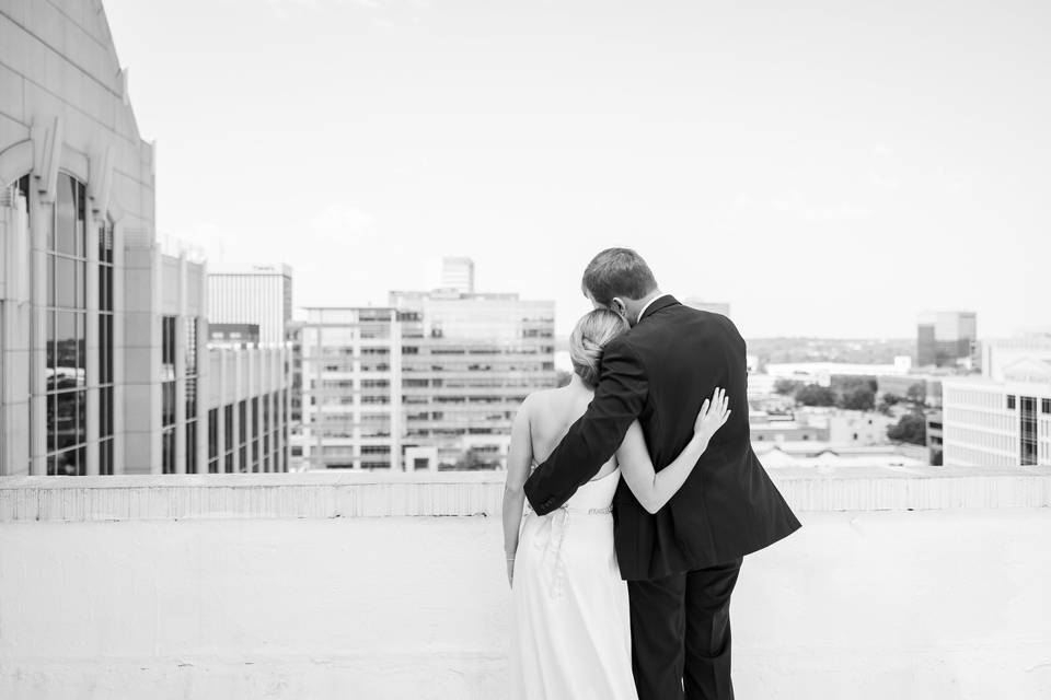 Rooftop wedding at the westin