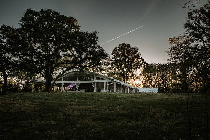 Eastwick Pavilion at dusk