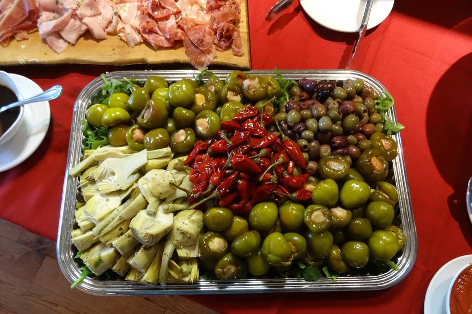 Artichokes and olives
