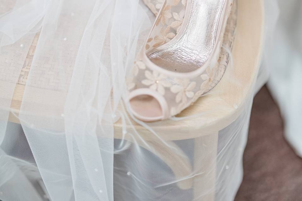 Wedding Heels Veil