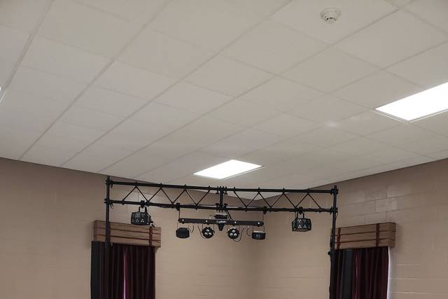 DJ booth setup
