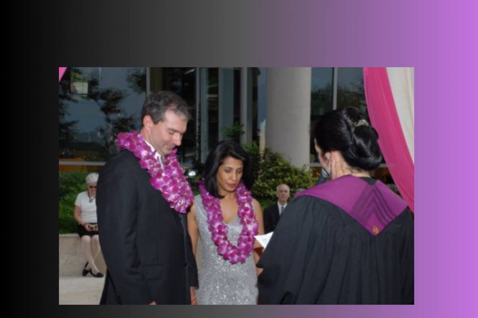 A sweet, personal ceremony