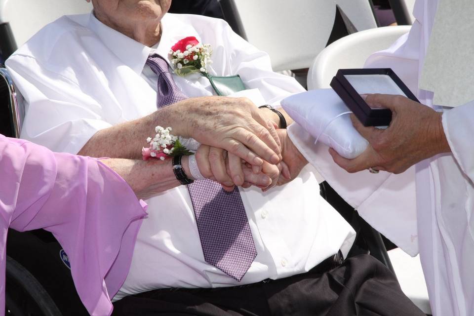 Ring blessing by grand parents