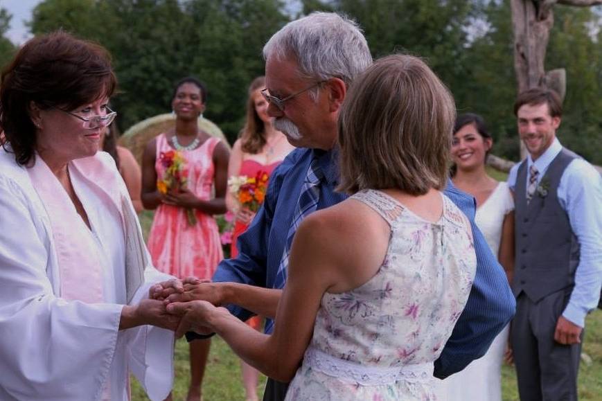 Ring blessing by parents