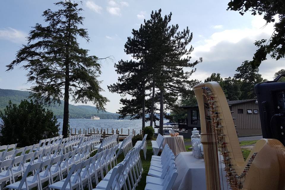 Wedding by the lake