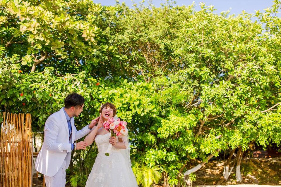 Radiant Bride and Groom.