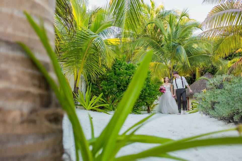 Happy Bride and Groom.
