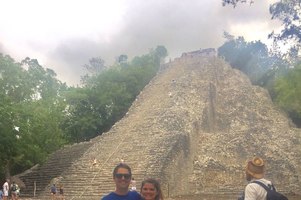 Visiting Mayan Ruins on the Yucatan Peninsula were a highlight of their trip