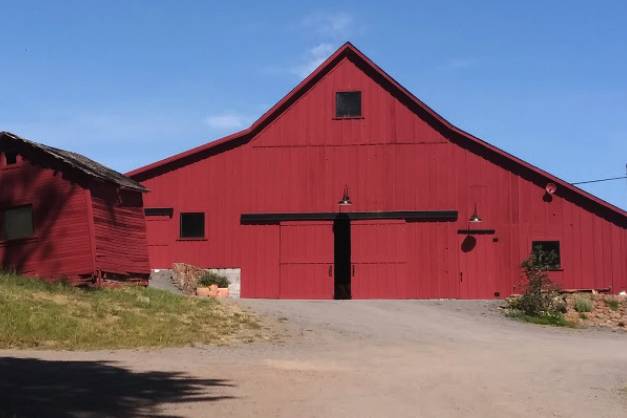 Our restored 1864 hay barn