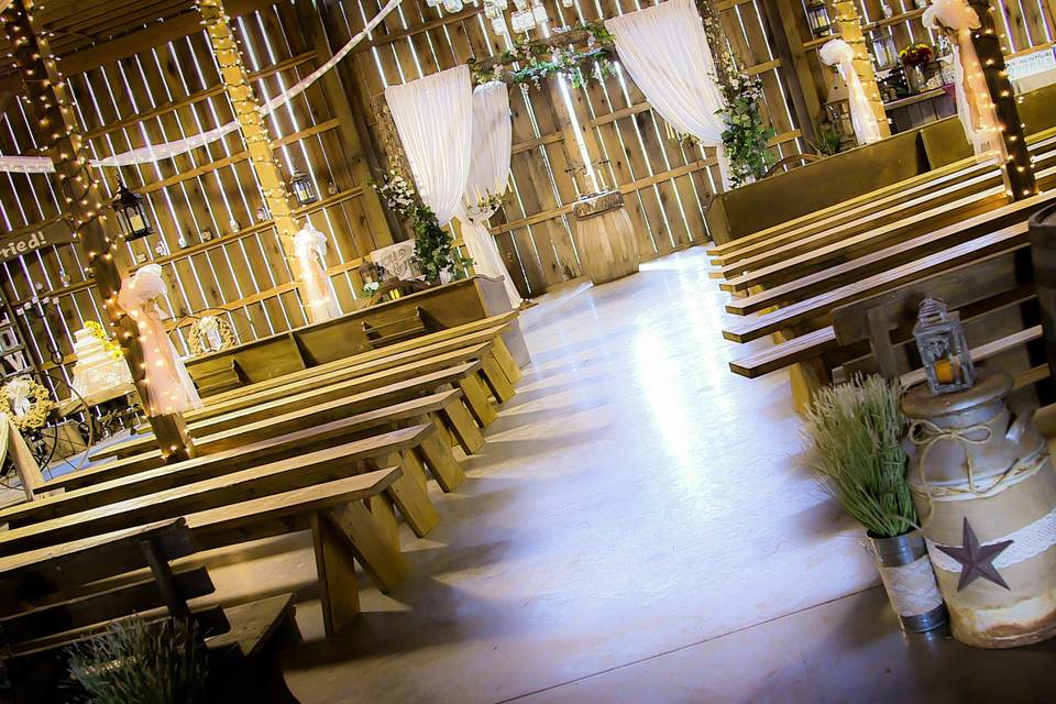 Inside Barn Ceremony