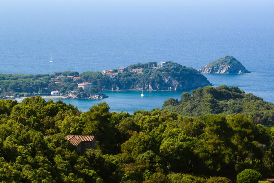 A panorami view of the Villa p