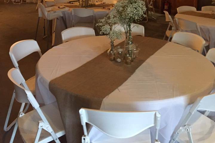 Wedding table setup